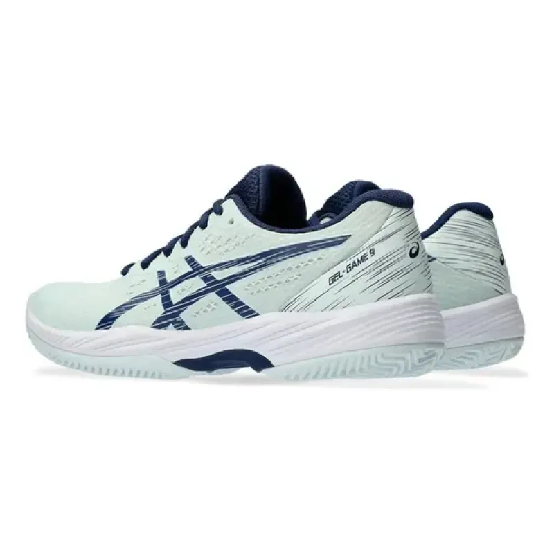 Zapatillas Asics Gel Game 9 Clay Mujer Tenis Padel Menta