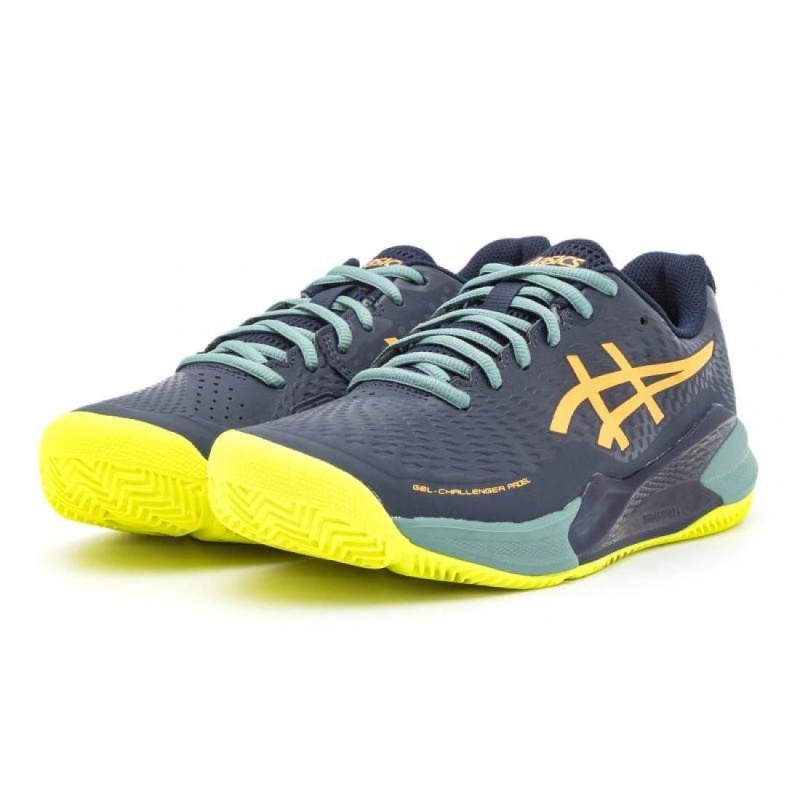 Asics Gel Challenger 14 Padel Azul Medianoche Naranja